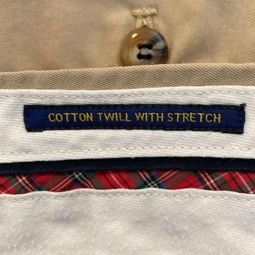 Polo Golf Ralph Lauren Cotton Twill with Stretch Khaki Tan Pants Size 34/32 - Picture 13 of 16